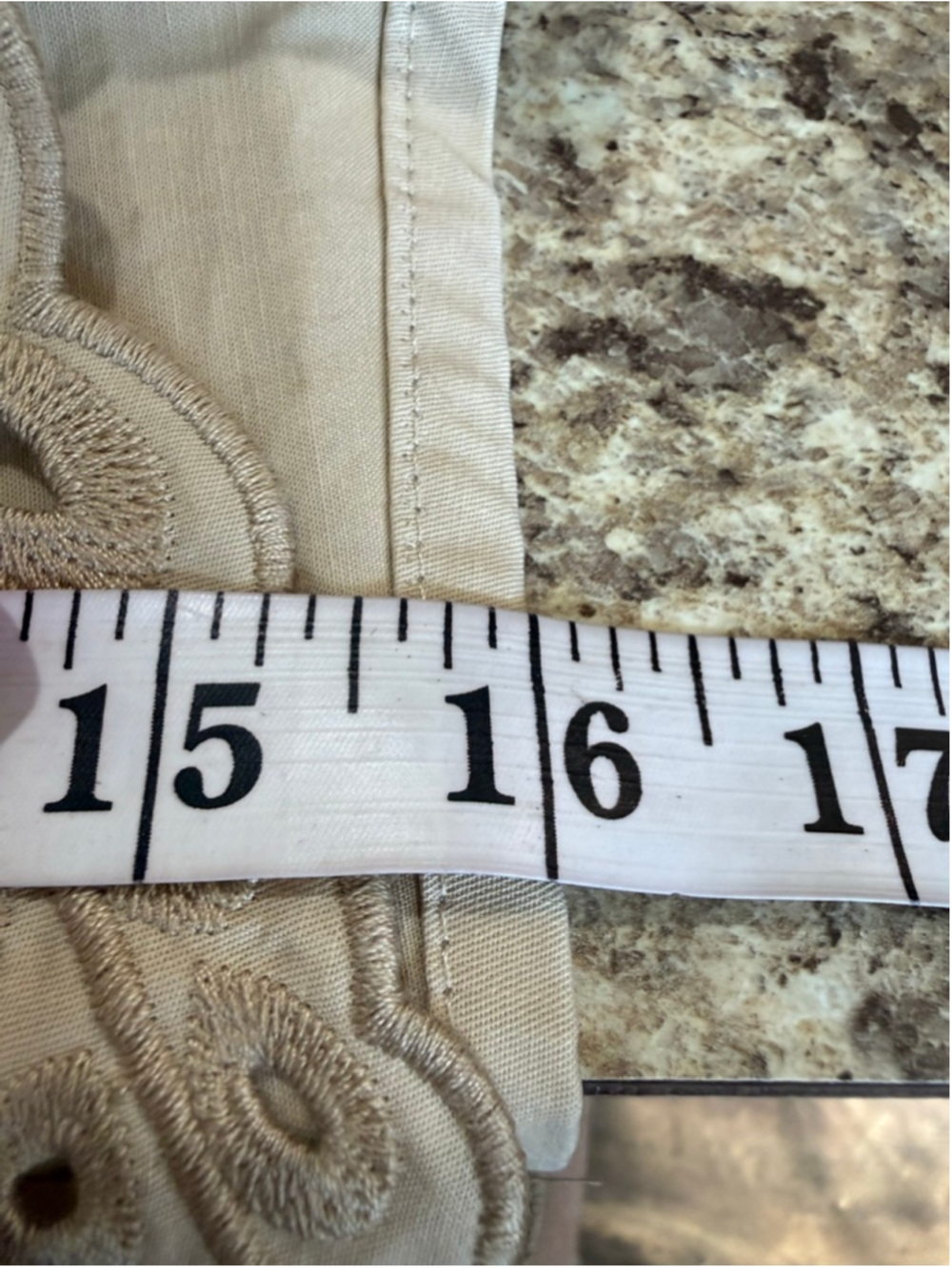 Women's Chicways Beige Embroidered Blouse L - Picture 5 of 9